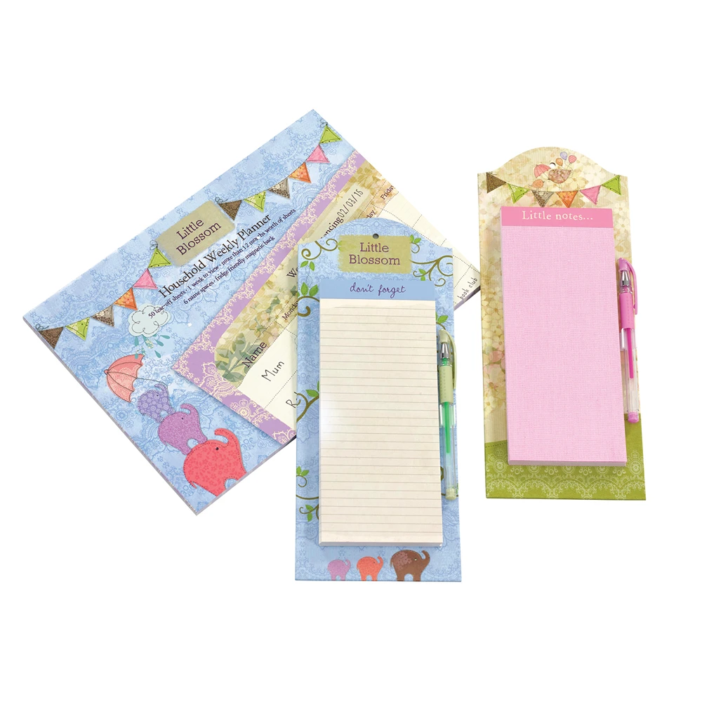 Little Blossom Magnetic calendar and notepads